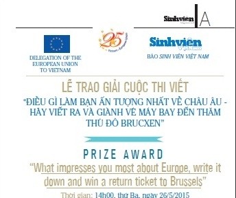 Trao giải cuộc thi viết về châu Âu