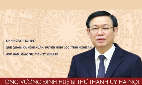 Chân dung tân Bí thư Thành ủy Hà Nội Vương Đình Huệ