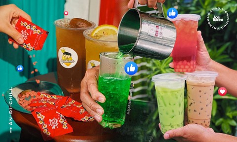 Ăn vặt khắp Sài Gòn: “Xuyên không” về tuổi thơ với “trà sữa thế giới”, giá chỉ từ 15K
