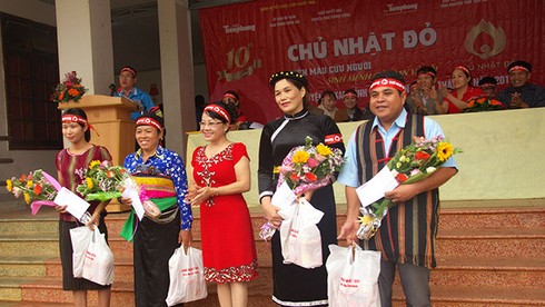 Tình người Tây Nguyên với Chủ Nhật Đỏ