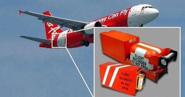 What is the function of the black box on airplanes?
