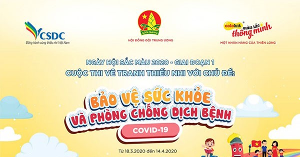 Thiếu nhi thi vẽ tranh về phòng chống dịch bệnh Covid - 19