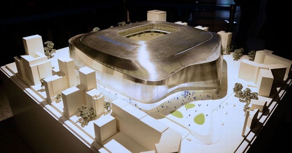 Mua Mô hình sân vận động bóng đá SVĐ Real Madrid Bernabeu Santiago đồ chơi  lắp ghép sân vận động bóng đá mô hình giấy 3D  Size vừa 25cm x 15cm