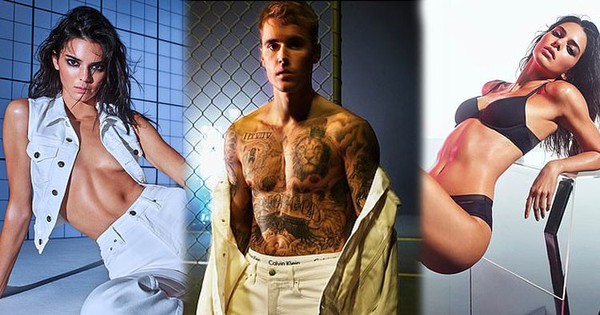 Vắng bà xã, Justin Bieber cùng Kendall Jenner cởi đồ đóng quảng cáo nội y