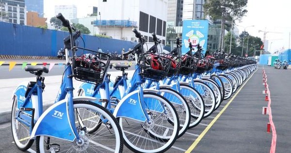 Hà Nội bố trí trên 400 điểm xe đạp công cộng phục vụ người dân