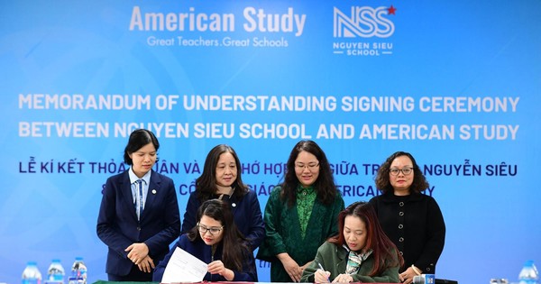 Trường Nguyễn Siêu và American Study kí kết hợp tác chiến lược