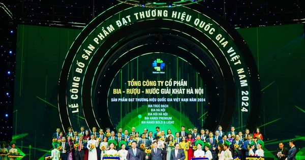 HABECO được vinh danh Thương hiệu Quốc gia năm 2024 lần thứ 7 liên tiếp