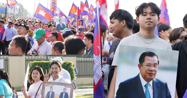 Hàng vạn người tập trung ở thủ đô Campuchia giữa căng thẳng với Thái Lan