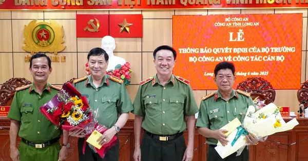 Hai Phó Giám đốc Công an tỉnh Long An nhận nhiệm vụ mới ở Bộ Công an