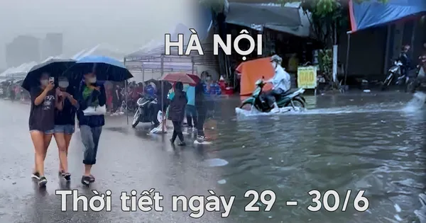 Hà Nội mưa lớn, nguy cơ ngập úng cục bộ