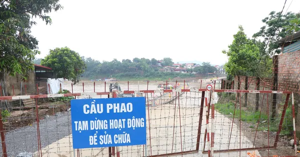 Cầu phao Phong Châu dừng hoạt động, học sinh qua sông Hồng dự thi tốt nghiệp THPT di chuyển thế nào?