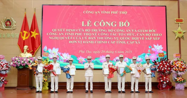 Công an tỉnh Phú Thọ mới công bố nhân sự sau sáp nhập