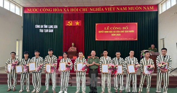 Nhiều phạm nhân Lạng Sơn hưởng đặc xá của Chủ tịch nước dịp 30/4