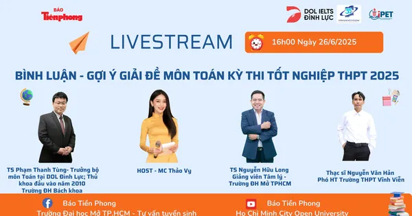[TRỰC TIẾP] Gợi ý Giải đề Toán thi tốt nghiệp THPT 2025
