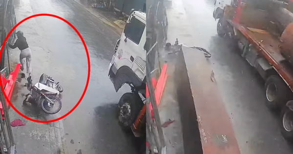 Cô gái kể khoảnh khắc vứt xe máy, tránh khối gỗ nặng 5 tấn rơi từ ô tô để thoát thân