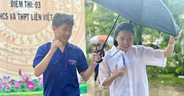 Thi Tốt nghiệp THPT: Đề phòng mưa to, thí sinh nên chuẩn bị quần áo dự phòng