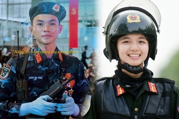Hình ảnh chàng trai cô gái tham gia diễu binh 30/4 'gây sốt' mạng