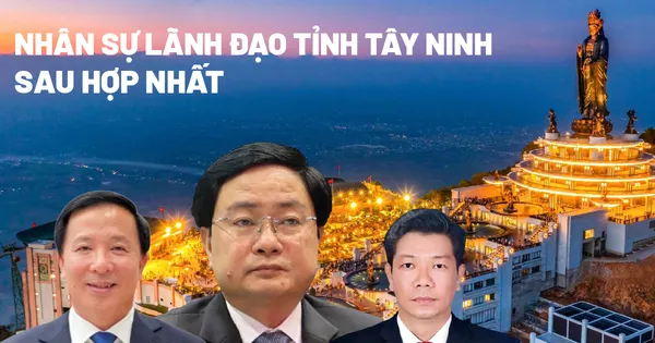Nhân sự lãnh đạo tỉnh Tây Ninh sau hợp nhất