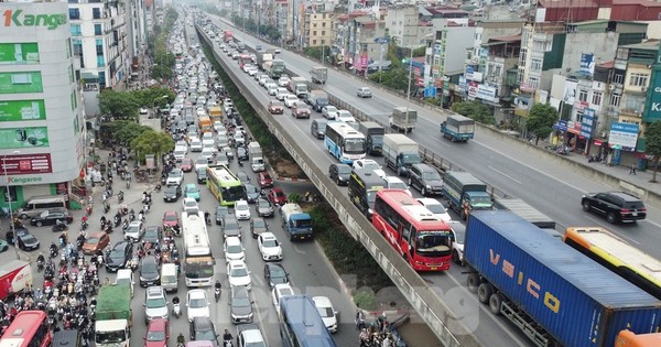 Từ đêm 12/5, cấm toàn bộ xe đường trên cao Vành đai 3 hướng Big C - Mai Dịch