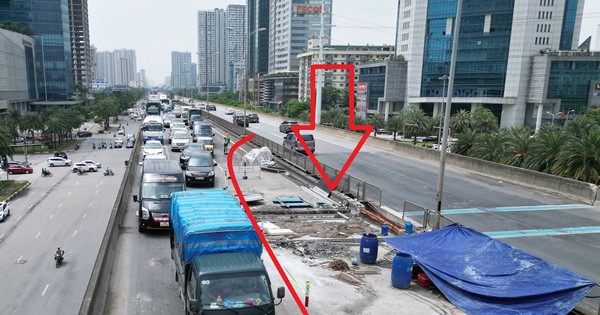 Đường Vành đai 3 ùn tắc nhưng công trường ‘vắng bóng’ công nhân