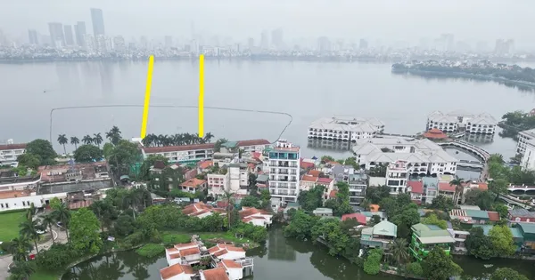 Cận cảnh vị trí được đề xuất làm đường hầm qua Hồ Tây