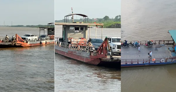 Qua sông Hồng trên những chuyến đò thiếu phao, không phép