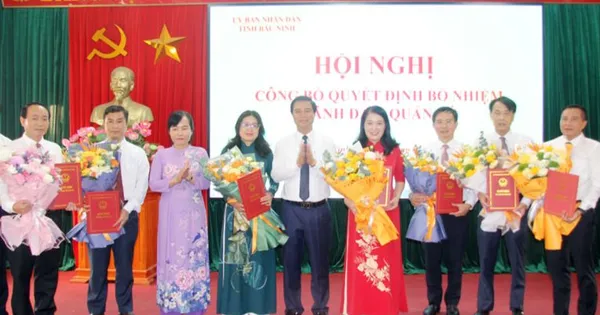 Bổ nhiệm 15 Phó Giám đốc Sở Y tế, Sở Giáo dục & Đào tạo tỉnh Bắc Ninh