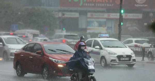 Diễn biến đợt mưa dông sắp xảy ra ở Hà Nội