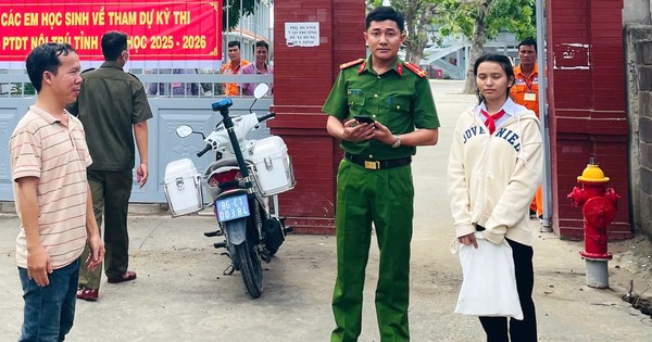 Công an xã dùng xe công vụ đưa thí sinh đi nhầm hơn 60 km về điểm thi