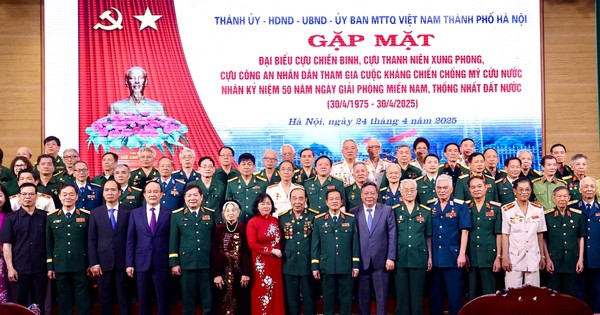 Bí thư Hà Nội gặp mặt, tri ân cựu chiến binh từng tham gia kháng chiến chống Mỹ cứu nước