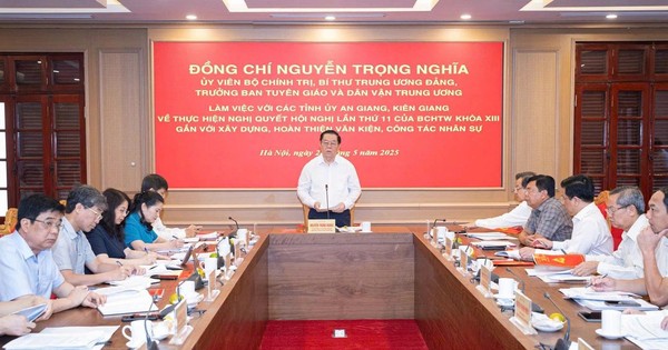 Ông Nguyễn Trọng Nghĩa họp hợp nhất 2 tỉnh Kiên Giang, An Giang