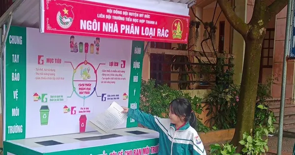 Thiếu nhi Thủ đô triển khai nhà phân loại rác thân thiện