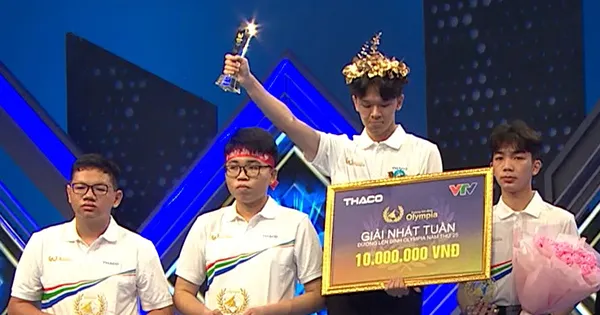 Nam sinh Khánh Hòa giành vòng nguyệt quế Đường lên đỉnh Olympia