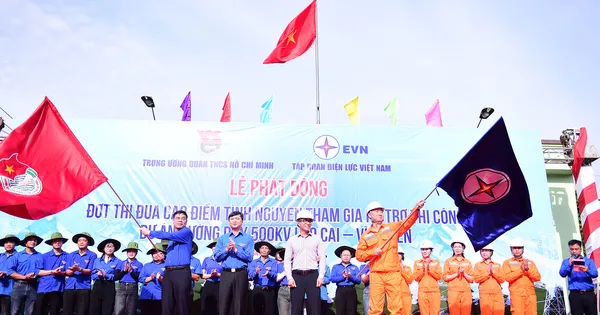 Phát động cao điểm tình nguyện hỗ trợ thi công đường dây 500kV Lào Cai - Vĩnh Yên