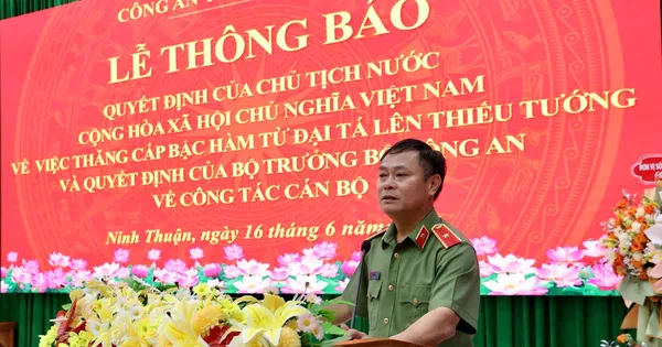 Giám đốc Công an Ninh Thuận nhận nhiệm vụ mới