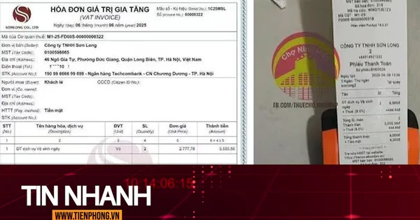 TIN NHANH: Xuất hóa đơn đi vệ sinh 6.000 đồng: Là điều bắt buộc nhưng có bất cập