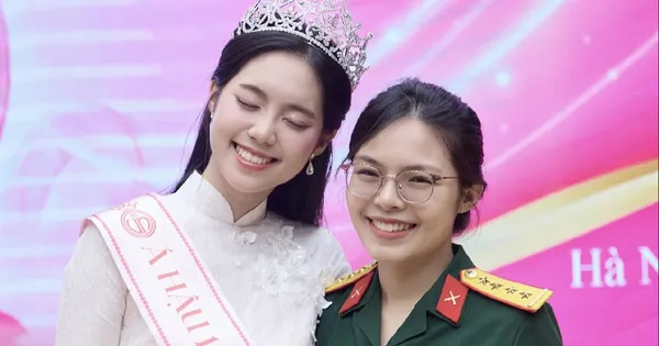Giây phút Á hậu Châu Anh gặp lại chị gái Đại uý