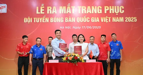 Đội tuyển bóng bàn Việt Nam ra mắt 'chiến bào' mới, tự tin hướng đến SEA Games 33