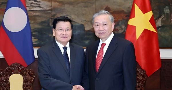 Tổng Bí thư Tô Lâm hội kiến Tổng Bí thư, Chủ tịch nước Lào Thongloun Sisoulith