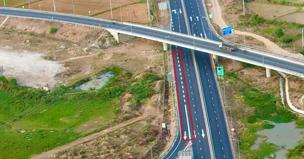 Tài xế kêu trời vì vạch kẻ 'thách đố' trên tuyến cao tốc Vĩnh Hảo - Phan Thiết
