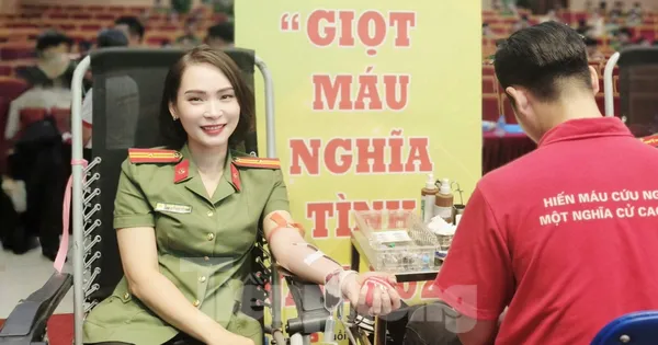 Hàng nghìn cán bộ, chiến sĩ Công an Thủ đô gửi trao giọt máu nghĩa tình