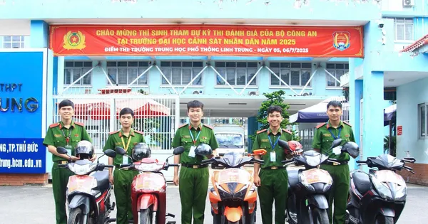 Đội hình 'phản ứng nhanh' của tuổi trẻ Công an tiếp sức sĩ tử