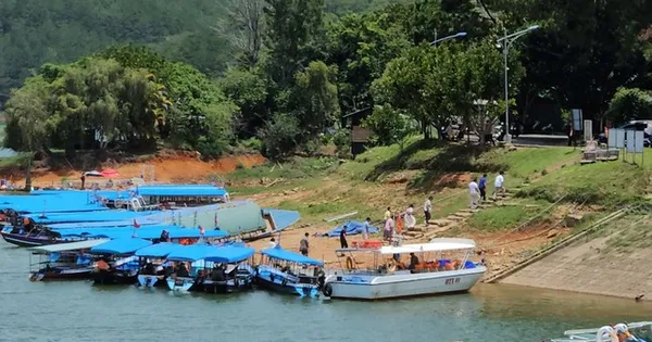 Một người bị nước cuốn mất tích khi câu cá tại hồ Tuyền Lâm