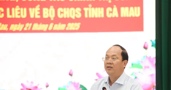 Bàn giao công tác của Bộ Chỉ huy Quân sự tỉnh Bạc Liêu về Cà Mau