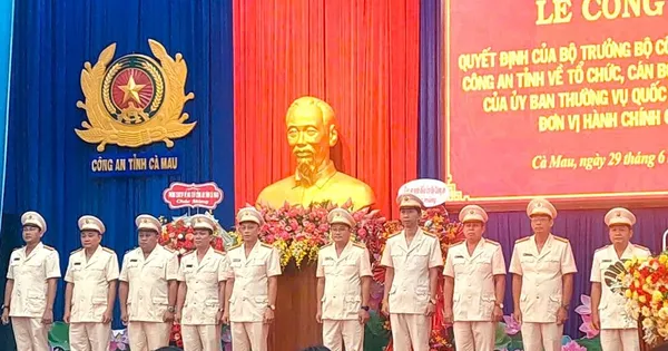 Công an tỉnh Cà Mau mới có 6 phó giám đốc