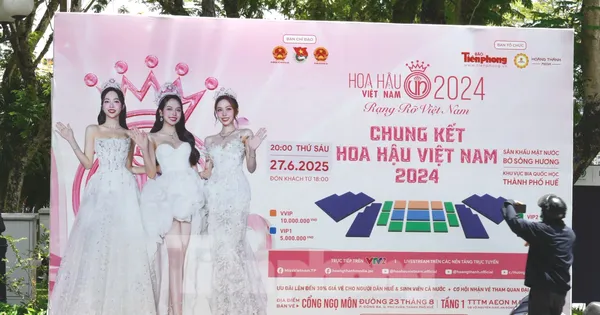 Thành phố Huế rực rỡ cờ phướn, pano chung kết Hoa hậu Việt Nam 2024