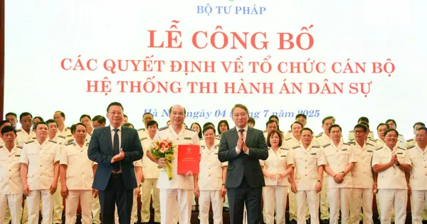 Bộ Tư pháp bổ nhiệm 3 lãnh đạo Cục Quản lý Thi hành án dân sự