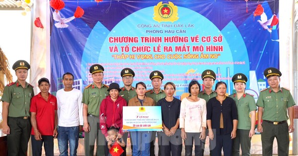 Tuổi trẻ công an trao sinh kế giúp bà con ổn định cuộc sống