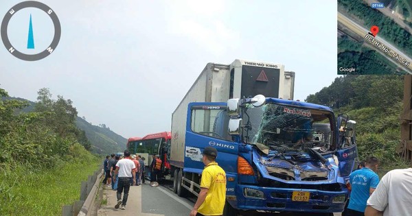 Tai nạn liên hoàn trên cao tốc Nội Bài - Lào Cai, giao thông ùn tắc