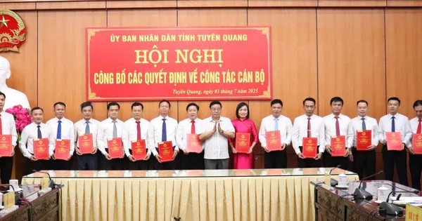 Tuyên Quang công bố quyết định bổ nhiệm lãnh đạo các sở sau sáp nhập